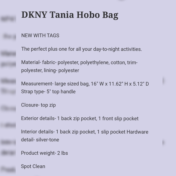 🐍 NWT DKNY Tania Hobo Bag in Python 🐍 - Picture 5 of 14